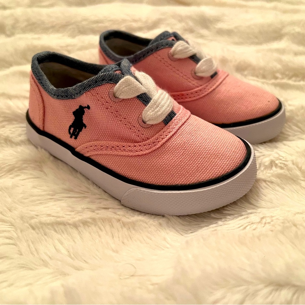 Polo Ralph Lauren pink sneakers shoes (size 5 Toddler)